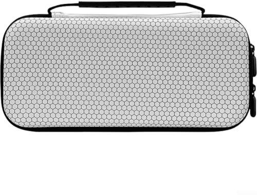 Tragbare Tragetasche für Nintendo Switch 2 (2025) mit kompaktem Design und Stauraum für 10 Spielkartuschen (weiß)