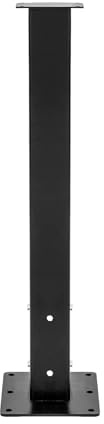 Hauteur : 68,58 cm - Support de boîte aux lettres sur pied - En acier au carbone - Avec grande plaque de base et trous pré-montés pour l'extérieur (8,13 x 8,13 cm, jusqu'à 40 kg)