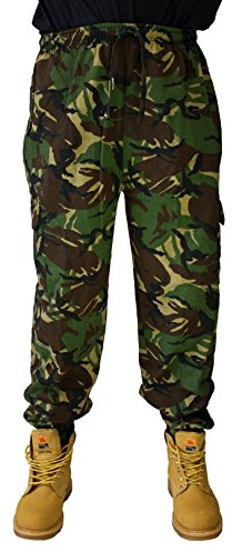 Cargo Camouflage Joggers | Elasticated Waistband with Draw Cord | Ribbed Elasticated Ankle Cuffs | Two Cargo Style Pockets | Men's Camo Jogging Bottoms