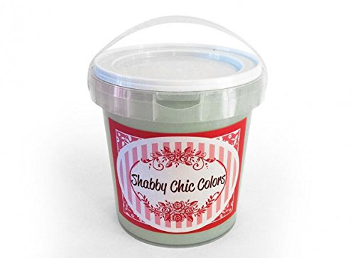 shabbychiccolors - SMALTO OPACO PER MOBILI MURI E METALLO– VERDE MUSCHIO 45 – 2 LT