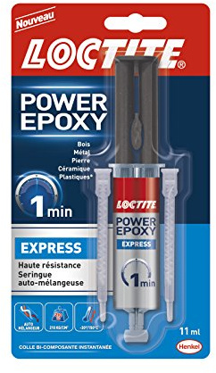 Loctite 2089593 Colle Power Epoxy Express-Seringue 11ml, Transparent
