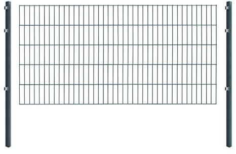Arvotec Einstabmatten, H 100 cm, grün (RAL6005) oder anthrazit (RAL7016), L 10-50m - Drahtstärke 8/6/4mm - langlebig, robust & preisgünstig (Einstabmatten, H 100 cm, L 30 m anthrazit)