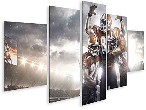 islandburner Bild auf Leinwand American Football Spieler In Aktion Im Stadion Bilder Wandbilder Poster