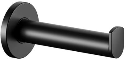 KEUCO Plan Ersatzrollenhalter, Metall schwarz matt | Made in Germany, inkl. Schrauben und Dübel, Toilettenpapierhalter zum Bohren