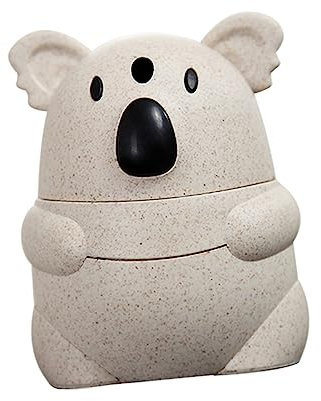 Warmhm Zahnstocherhalter Mit Cartoon-Koala-Motiv Zahnstocherspender-Box Drehverschluss-Design Für Tischdekoration Und Aufbewahrung Robust Und Langlebig