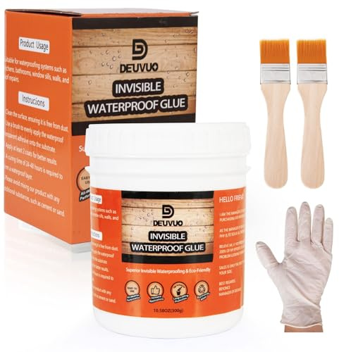 Transparenter Wasserdichter Beschichtungsmittel,300g Super Starker Dichtmasse Wasserdicht, Anti-Leckage invisible Waterproof Agent Xersiegelung Für Küche, Garten, Dächer, Wände
