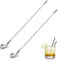 Niksultant 2 PCS Stainless Steel Mixing Spoons - Long Twisted Stirrer for Bartending, Cocktails, Coffee, Ice Cream - Long Handle