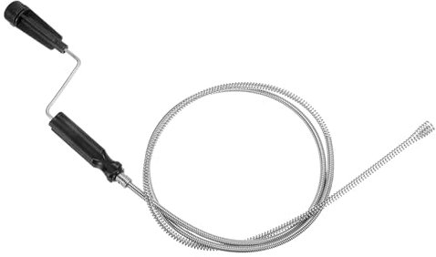 QUARKZMAN Desatascadores de Desagüe de 6 Pies de Acero Inoxidable, Herramienta Flexible para Limpiar Tuberías, Desatascador de Pelo para Inodoro, Removedor de Obstrucciones, Negro