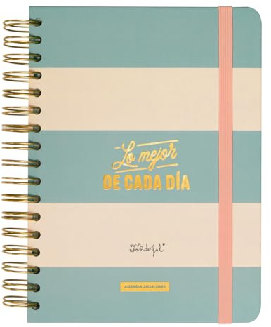 Mr.Wonderful – Schülerkalender 2024/25, Blau, das Beste von jedem Tag, Schülerkalender mit Tagesplaner, inklusive 8 Aufkleberbögen