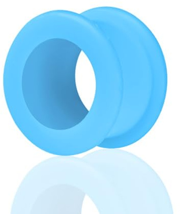 Taffstyle Flesh Tunnel Ohr Ear Plug Ohrpiercing Farbiger Silikon Flexibel 16mm Aqua