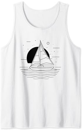 Segeln Skizze Segelliebhaber Segelausbildung Tank Top