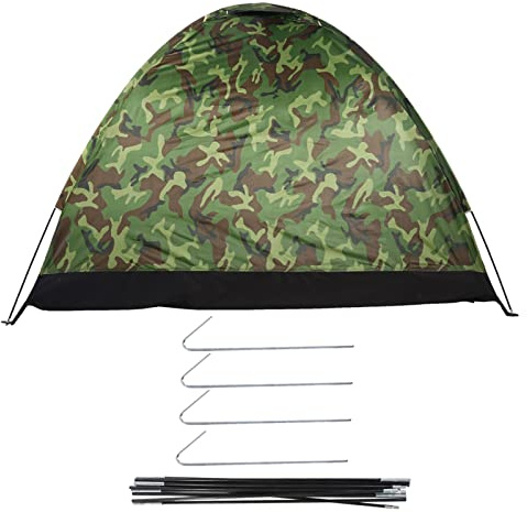 Camping Zelt, Camouflage Muster Camping Zelt Rucksackreisen Zelt Rucksackzelt Camouflage Outdoor-Ausrüstung für Camping Wandern Radfahren Ausflug Personen Zelt für Outdoor Camping
