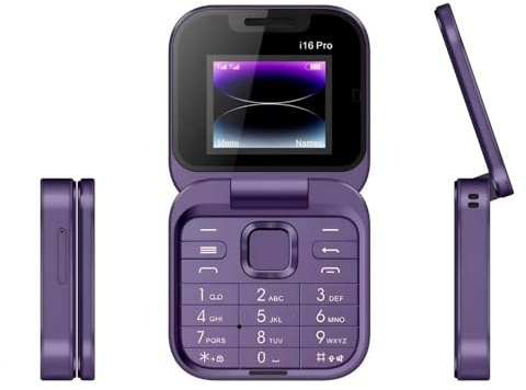 Cuifati 2G-Klapphandy für Senioren, Dual-Bildschirme, Große Tasten, Laute Lautstärke, Entsperrtes Handy mit LED-Taschenlampe, Rückkamera, FM-Radio, Dual-SIM-Karten, Langer Standby
