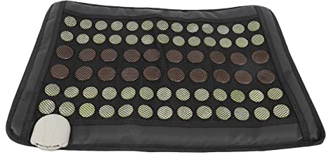 Tapis chauffant, 220 V, infrarouge, coussin chauffant dorsal en jade, tourmaline, température réglable de 10 °C à 70 °C, avec infrarouge lointain naturel