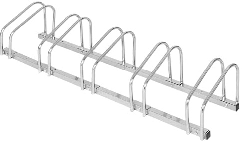 DIVID® Fahrradständer für Fahrräder, Mehrfachständer, 37cm Abstand zwischen den Rädern,Boden oder Wand Montage möglich, Radbreite 30-65mm, Radständer (5 Fahrräder)