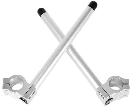 TWEJHX 22mm Universal Motorcycle Handlebar Riser CNC Aluminum 7/8 Inch Clip-On Fork Tube Compatibility(45MM)