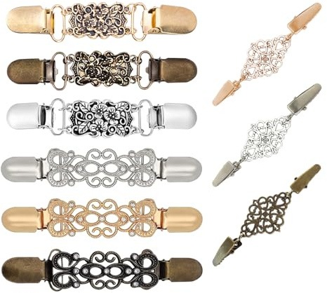 SZSMW 9pcs Ausschnitt Verkleinern Clip - Kleid Hemd Clips - Cardigan Clip | Geeignet FüR Alle Arten Von Kleidung Wie Kleider, HüTe, Schals, um Ihren TäGlichen Gebrauch und Ihren Ersatzbedarf Zu Decken