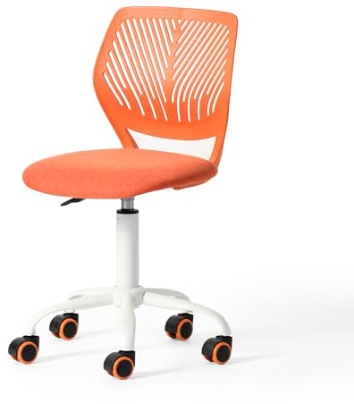 FurnitureR Home Office Stuhl, ergonomischer höhenverstellbarer Drehstuhl mit Rollen, moderner Computerstuhl für Arbeitszimmer und Büro