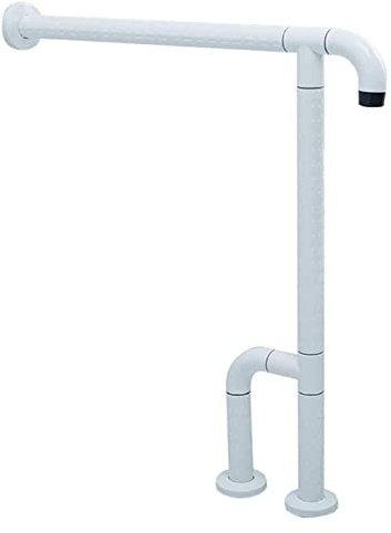 Grab Bars Grab Bars Toilet with Legs T-Shaped Upgraded Safety Raíl Floor Mounted Railing Guard Frame Aids Living Assist 67.5×58cm