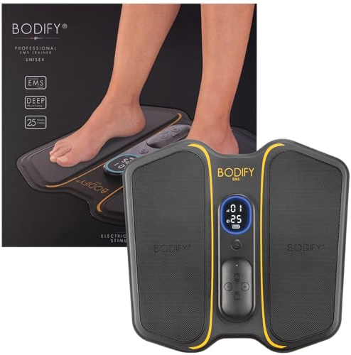 Bodify® EMS Fußtrainer Pro - Gezielte Stimulation der Fuß & Unterschenkel Muskulatur! - Muskelaufbau - EMS Training - für Männer und Frauen - DAS ORIGINAL