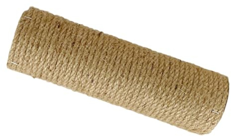 FONDOTIN Poteau Griffoir pour Chaton Bois Massif Colonne à Gratter Réutilisable Accessoire Antidérapant pour Grattoir Chats et Recharge Arbre Chat Protection Meubles