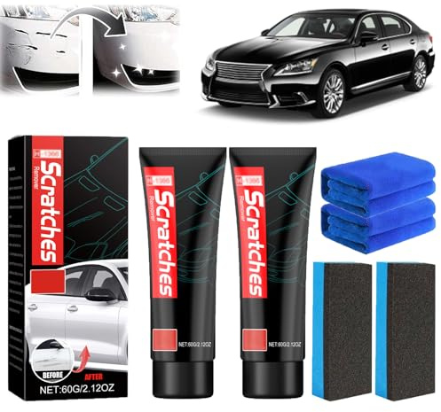 Glass Stovetop Scratch Repair Kit, Scratch Free Stove Top Scratch Remover, Polishing Wax for Glass Ceramic Stove Top, Cooktop Heavy Duty Cleaner and Polish, Car Scratches Remover (2pcs)