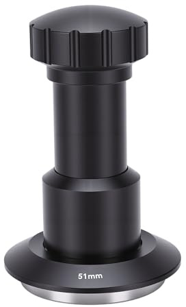 Tnfeeon Pressino per caffè Professionale Caricato a Molla, Pressione Costante di 25-35 Libbre per un'estrazione Perfetta dell', Impugnatura Ergonomica Riduce lo Sforzo del Polso, Acciaio