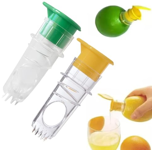 Set de 2 Presses-agrumes Manuel, Presse Citron et Orange Portable sans BPA pour Cuisine, Bar, Voyage et Camping