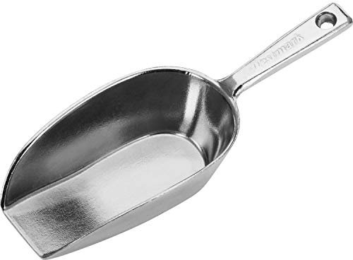 Westmark Back-/Abwiege-/Abfüllschaufel, Füllvolumen: 410 ml (ca. 335 g Mehl), Aluminium, Hygia, Silber, 91612291