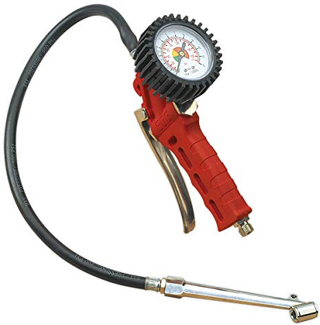 Sealey SA9312 däckpump med dubbel tryckpå-kontakt.