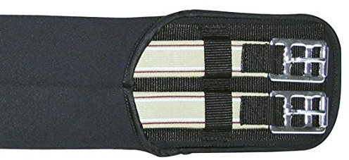 HKM Sattelgurt Neoprengurt -Elastik- schwarz, in 45, 50, 55, 60, 65,70,75,80,90,110,120,130,140, 150, 160 cm