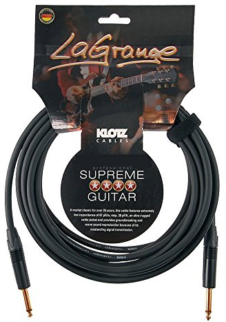 KLOTZ LaGrange - supreme gitarren kabel, mit sehr geringer Kapazität, dreifach geschirmt (3, gerade-gerade, gold kontakt)