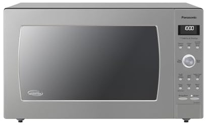Panasonic Microwave Oven with Cyclonic Wave Inverter Technology, 1250W, 2.2 cu.ft. Countertop Microwave with Genius Sensor One-Touch Cooking – NN-SD975S (Stainless Steel / Silver)