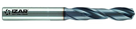 Izar 15878 Broca Integral Metal Duro Gran Rendimiento CNC, MD/HM Carbure K20, AlTiN, 8400, DIN 6537 K, 10.50 mm Diámetro Corte