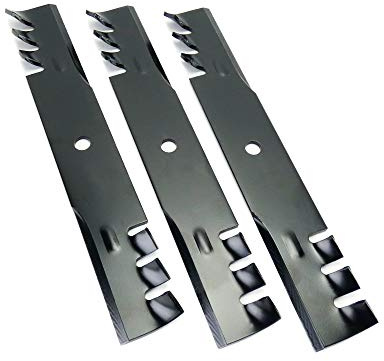 Rotary Lot de 3 lames de tondeuse à gazon commerciale Gator Mulch 122 cm 6300 Trou central 5/8
