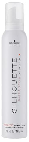 Schwarzkopf Professional Silhouette Flexible Hold Hair Mousse For Hair Styling Improved Flexibility Without Overburdening Invisible Long Lasting Hold Elastic Volume Super Shine 200 ml
