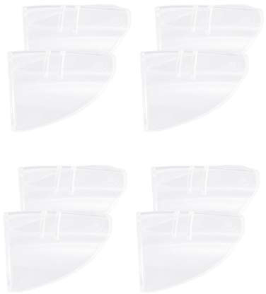 EXCEART Zubehör 4 Paare Seitliche Schutzbleche Klarer Seitenschutz Brille Sicherheitsseitenschutz Seite Für Gläser Schützende Seitenschutzgläser Schnapsgläser Flügel Schild