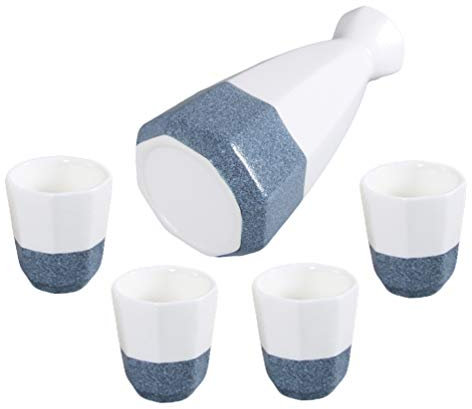 Cabilock 1 Juego de Copas de Vino de garrafa Copas de Vino novedosas de Vino anteojos Vasos de Whisky Suministros de Sake cerámica Porcelana Plato Combinado Lentes Juego de Vino