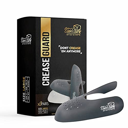 Airforce Crease Guard - The Ultimate Shoe Crease Protector and Sneaker Shoe Shield - Anti Crease Shields for Toe Box Creases & Wrinkles Men and Women x3 Pack