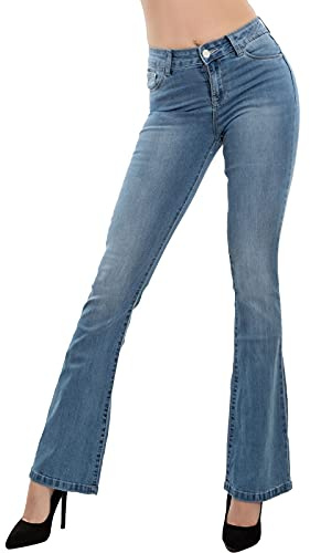 Toocool - Vaqueros delgados para mujer, azul y XS, XL