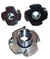 Einschlagmuttern verzinkt Stahl mit 4 Einschlagspitzen M4 M5 M6 M8 M10 Einschlaggewinde (50, M10 x 13mm)