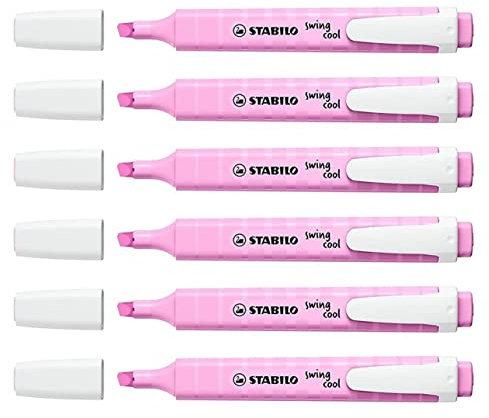 STABILO Set di 6 evidenziatori swing cool pastello viola satinato