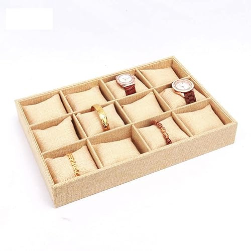 zalati Présentoir à montres en bois avec coussin en velours pour protéger vos bijoux