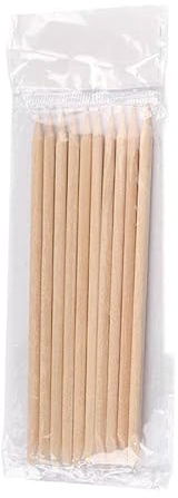 10 Stück Holzstäbchen, Nagelhautstäbchen aus holz, für Maniküre-Kunst, Pediküre