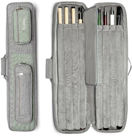Soseen Billard-Queue-Tasche mit 4 x 4 Design, Tasche mit Rucksackgurt, für 4 Butts und 4 Schäfte, hochwertiges Billardzubehör für sichere Aufbewahrung und Transport, 81,3 cm