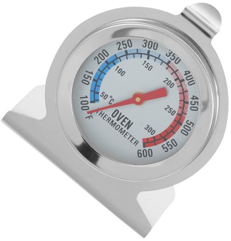 DECHOUS Ofenthermometer Backtemperaturmessung Küchenwaren digitales Thermometer Digitales Fleischthermometer Raucherthermometer Backofen-Thermometer Rostfreier Stahl Prüfer Zubehör Monitor