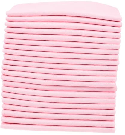 Sosoport 100st Kaninchen-PIPI-Matte Welpe Kleine Matten Indoor-Hund Trainingsunterlagen Für Haustiere wasserdichte Hundematte Welpen Pads Hamster-PIPI-pad Hase Rosa Vlies