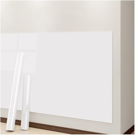 blais Trocken Abwischbare Magnetfolie Weiß Glänzend, Flipchart-Papier, Großes Whiteboard für die Wand, Whiteboard, für die Home Company School (Color : White, Size : 120x300cm)