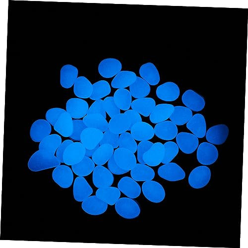 BESPORTBLE 300stücke Leuchtende Aquariumsteine Blaue Glühende Für Fischbehälter-Dekoration Und Für Gartenlandschaft Und Terrarien