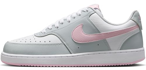 NIKE Femme W Court Vision LO Sneaker, Pure Platinum Pink Foam White, 40.5 EU